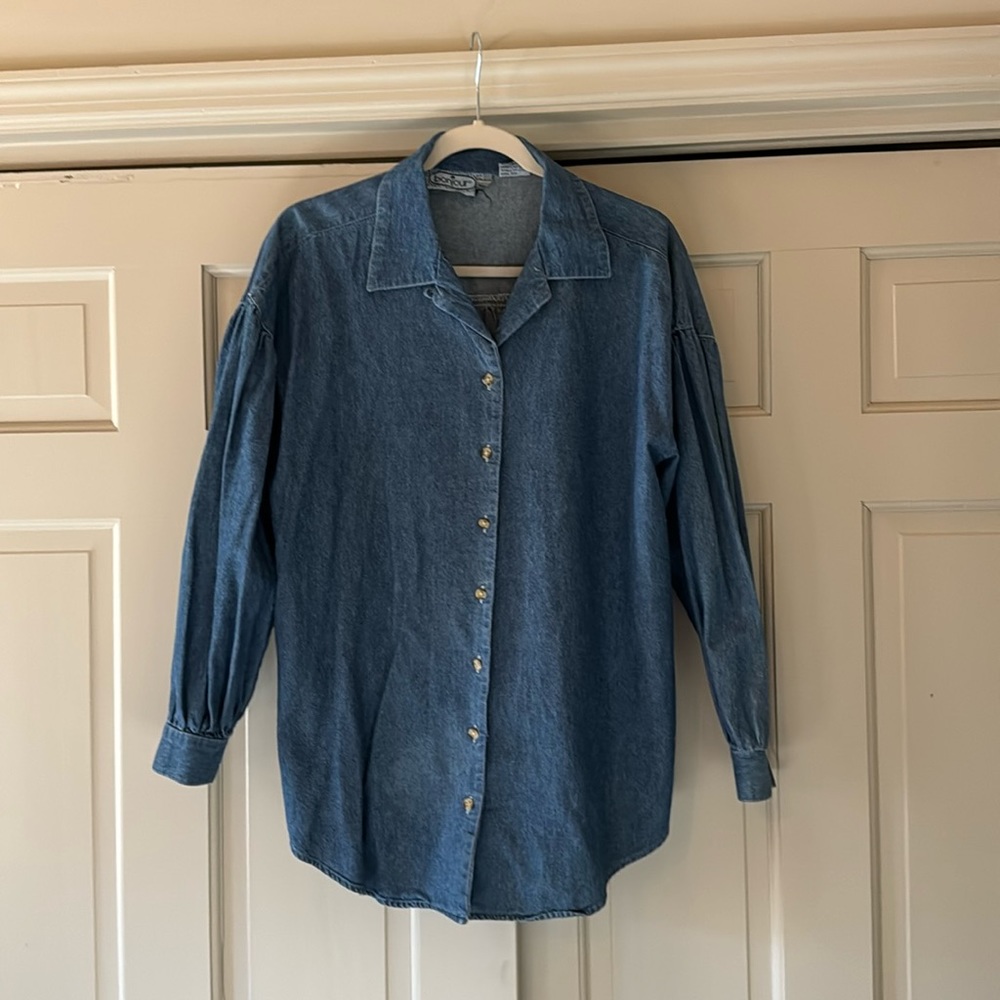Bonjour chambray button up shirt